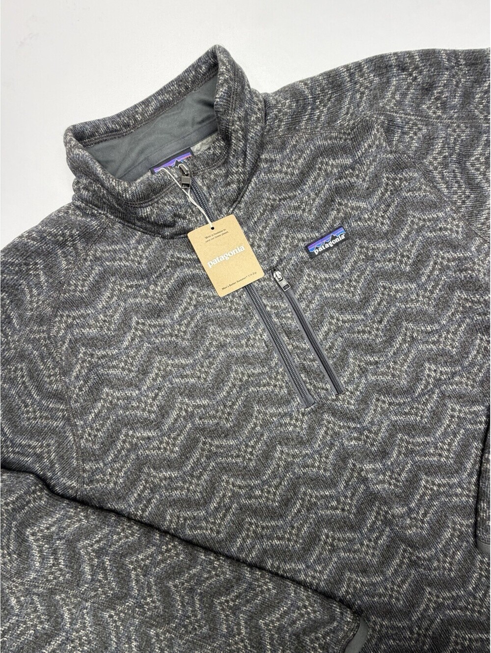 NWT Patagonia Men's Better Sweater 1/4-Zip Fleece Size XXL Gray MSRP: $159.99